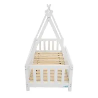 Pat casuta alb 147.5x75cm U-grow - 1