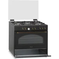 Aragaz mixt fram ffsc-s90mlitgcf-rbk 90x60cm 5 arzatoare wok suport fonta Fram - 1