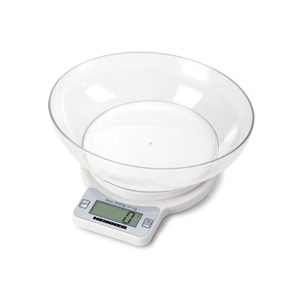 Cantar de bucatarie heinner quick 3000 capacitate bol de plastic: Heinner - 1
