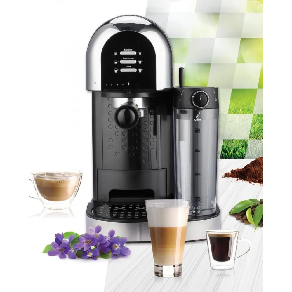 Espressor cu dozator de lapte pompa presiune: 20 bar rezervor Heinner - 1