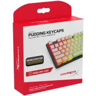 Gaming keycaps full set hyperx pudding us layout white pbt Kingston - 1