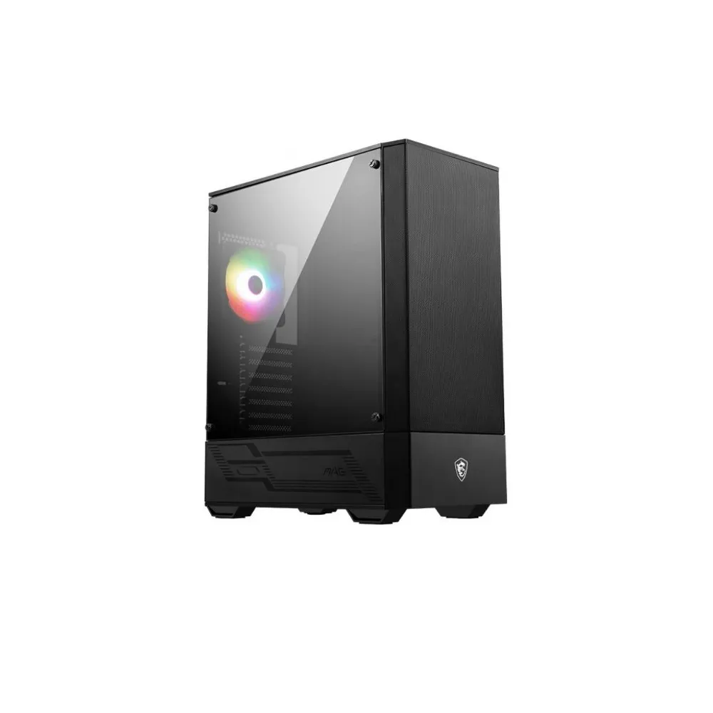 Msi mag shield 110r global 2xusb 2.0 1xusb 3.0 2x120mm argb fan argb control board tempered glass window brown box rohs mag s Ms