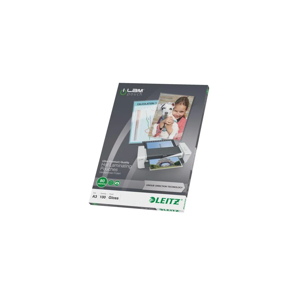 Leitz 74850000 folii de laminat tip plic 100 buc.