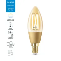 WiZ Lumânare cu filament chihlimbar 4,9 W (echivalent cu 25 W) C35 E14 WiZ - 3