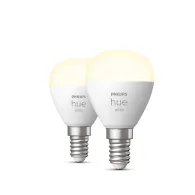 Philips Hue alb Pachet de 2 lustre P45 E14 Philips by Signify - 1