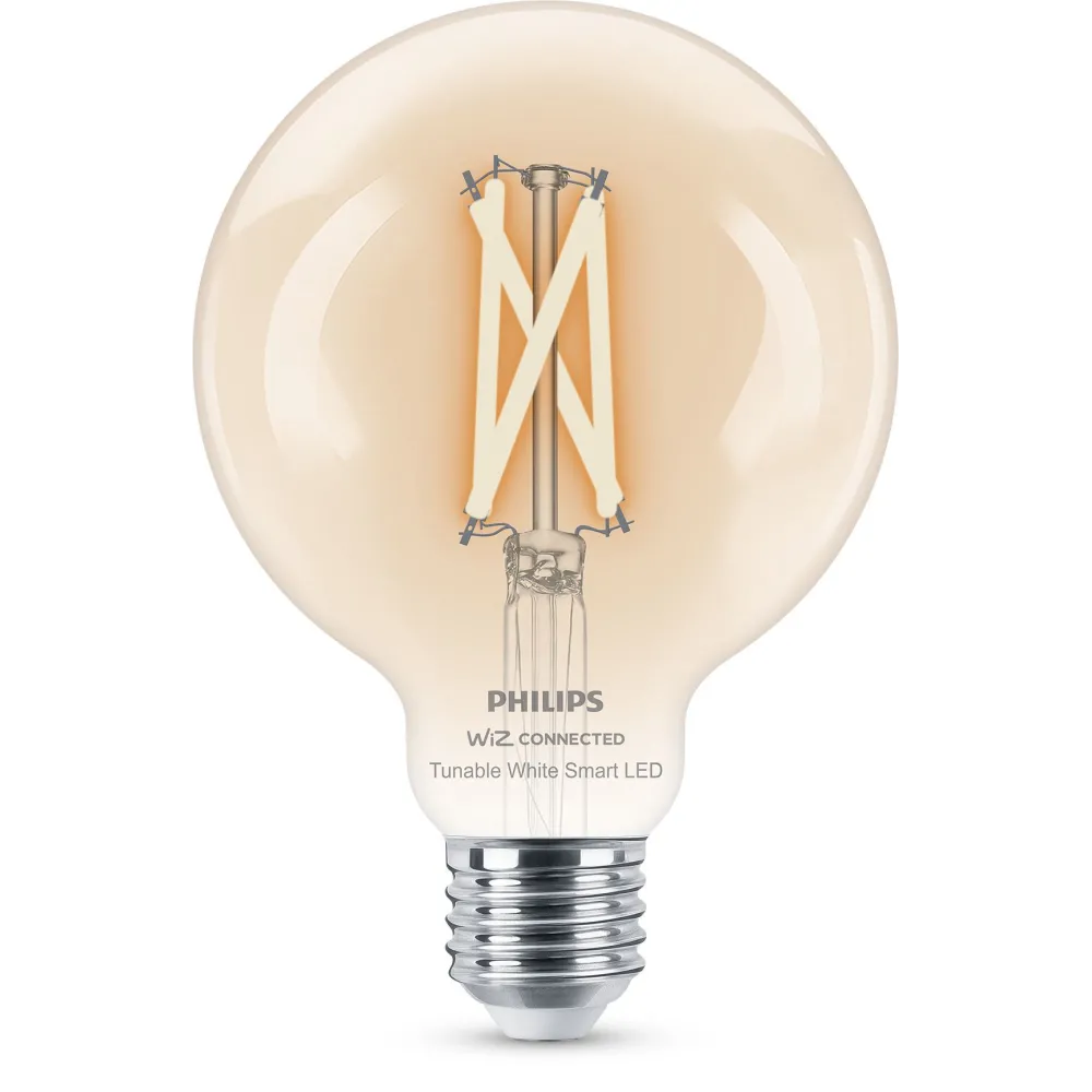 Philips Glob cu filament transparent 7 W (echivalent cu 60 W) G95 E27 Philips by Signify - 1