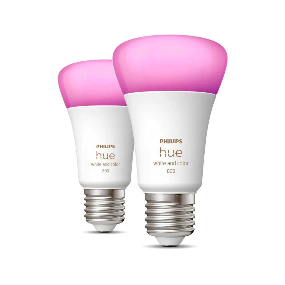 Philips Hue cu ambianță albă și color Pachet de 2 bucăți E27 Philips by Signify - 1