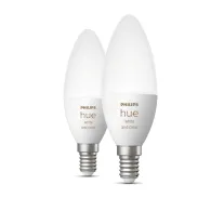Philips Hue cu ambianță albă și color Pachet dublu E14