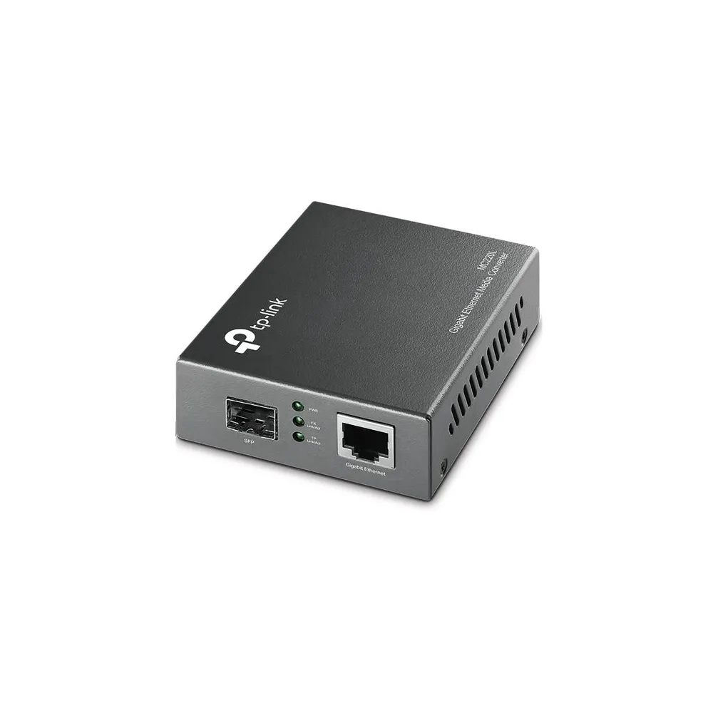 TP-Link MC220L convertoare media pentru rețea 1000 Mbit/s Multimodală, Monomodală Negru Tp-link - 1