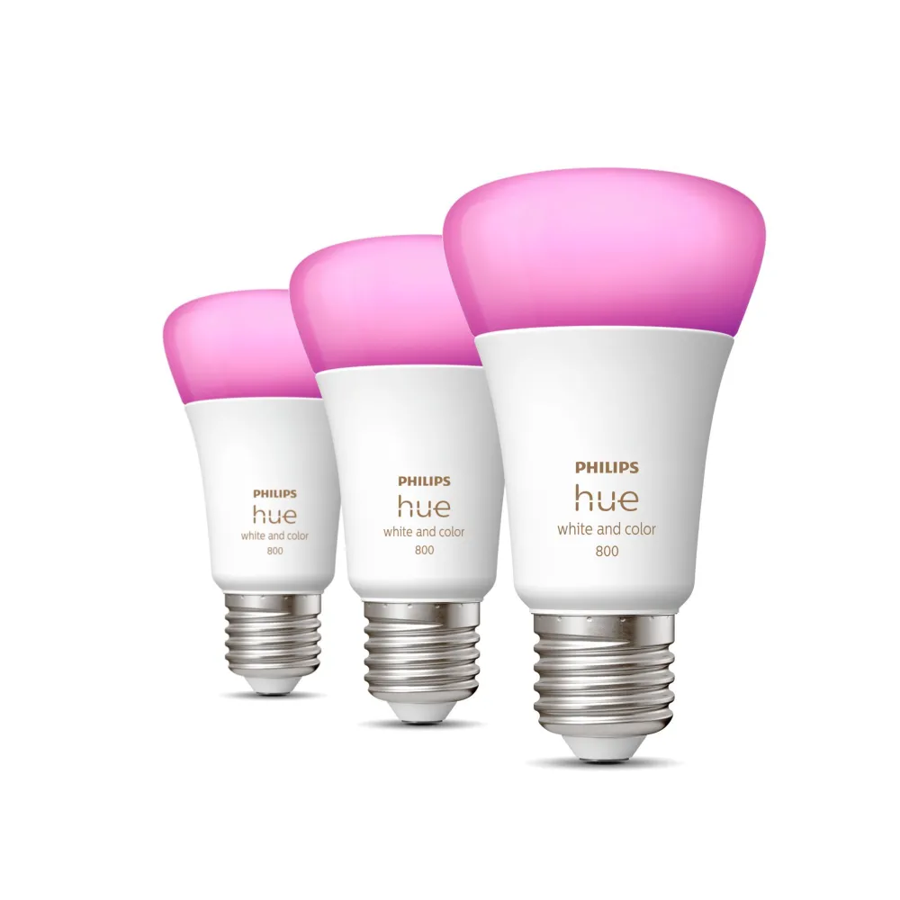 Philips Hue cu ambianță albă și color Pachet de 3 bucată E27 Philips by Signify - 1
