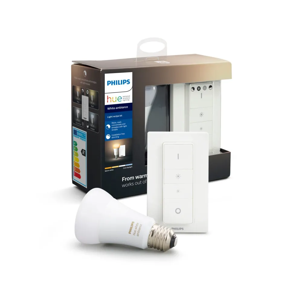 Philips Hue cu ambianță albă Kit de rețete de lumină E27 Philips by Signify - 1