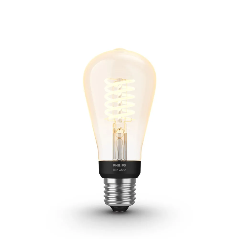 Philips Hue alb Pachet de 1, ST64, E27, Filament, Edison Philips by Signify - 1