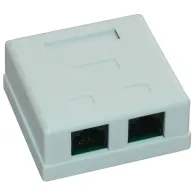 Priza utp dubla aplicata cat.5e - emtex emt-utp5e-2p-pt Emtex - 1