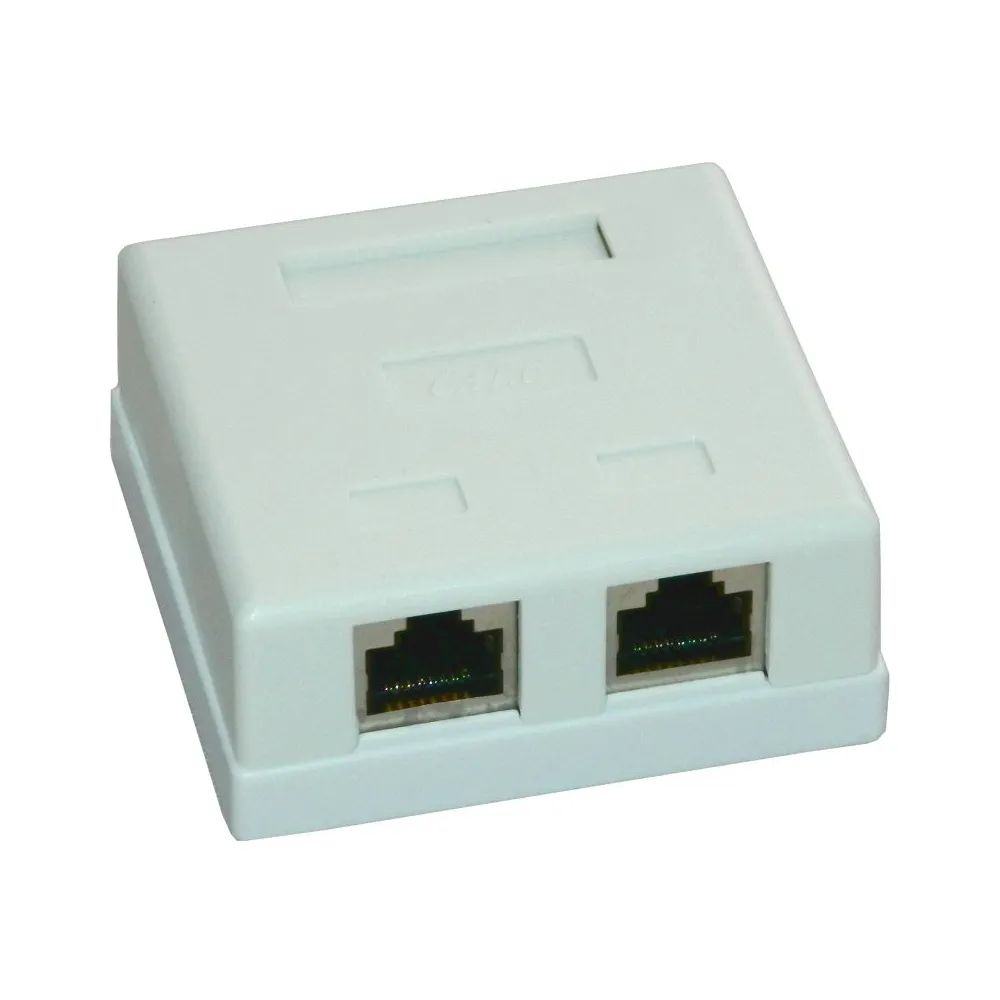 Priza ftp dubla aplicata cat.6 - emtex emt-ftp6-2p-pt Emtex - 1