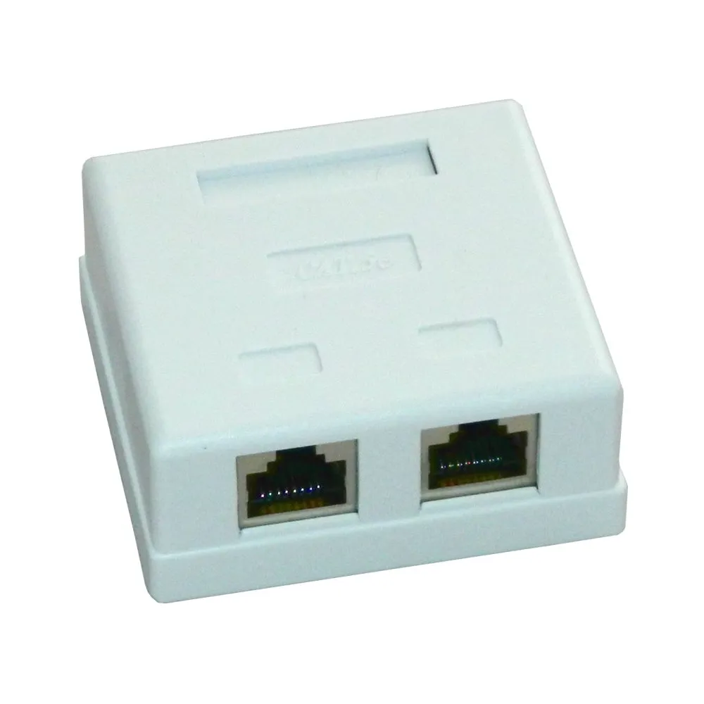 Priza ftp dubla aplicata cat.5e - emtex emt-ftp5e-2p-pt Emtex - 1