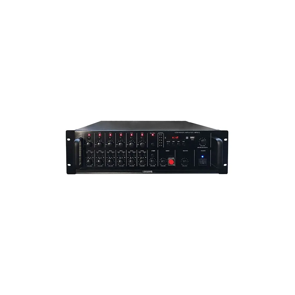 Amplificator cu mixer 120w 6 zone usb/bluetooth/tel dsppa mp812 Dsppa - 1