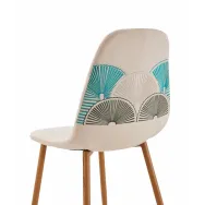 Set 2 scaune dining cu model beige Heinner - 1