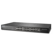 Switch PLANET FGSW-2620, 24-Port 10/100Base-TX + 2-Port 10/100/1000Base-T Gigabit Switch Planet - 1