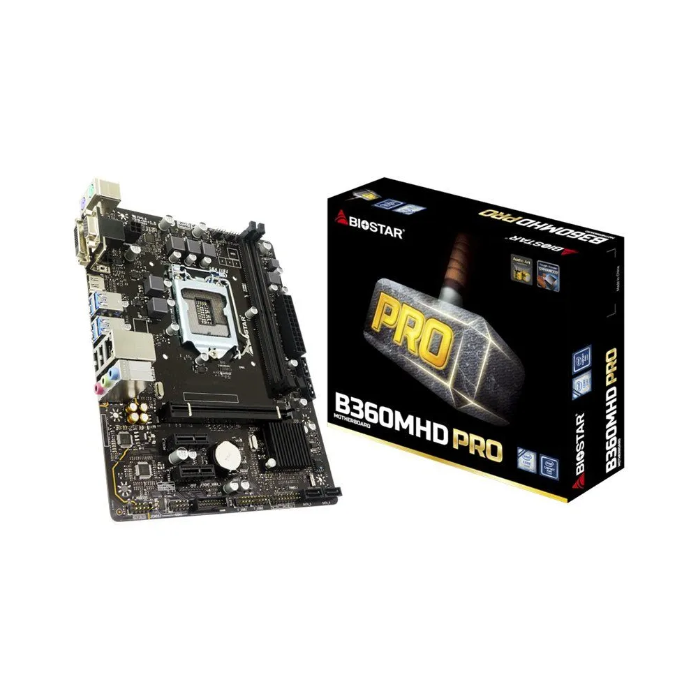 Biostar mainboardintel b360 socket 1151 gbe Biostar - 1