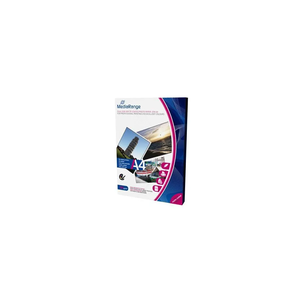 Mediarange din a4 photo paper for inkjet print 250g 50 sheets Mediarange - 1