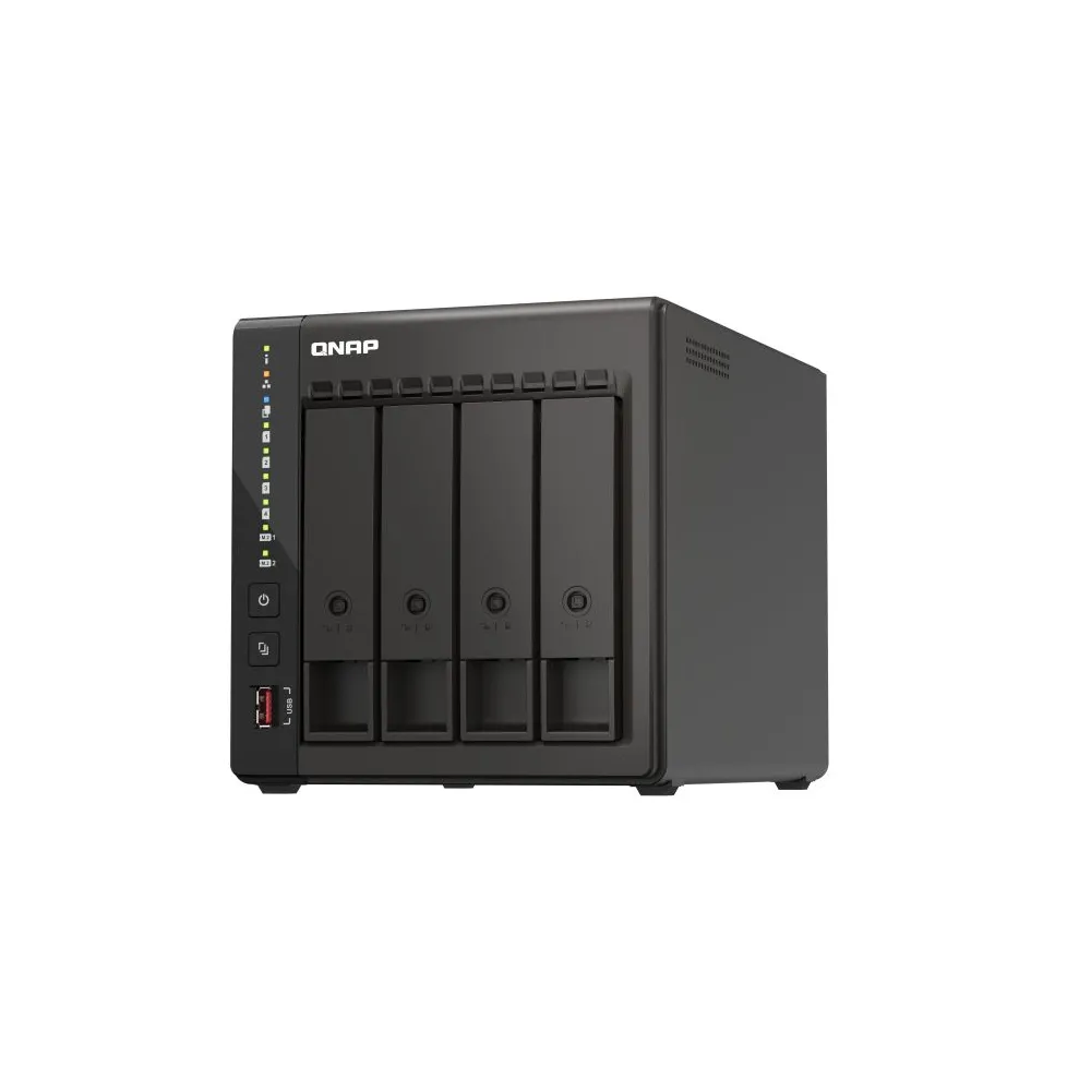 QNAP TS-453E NAS Tower Ethernet LAN Negru J6412 Qnap - 1