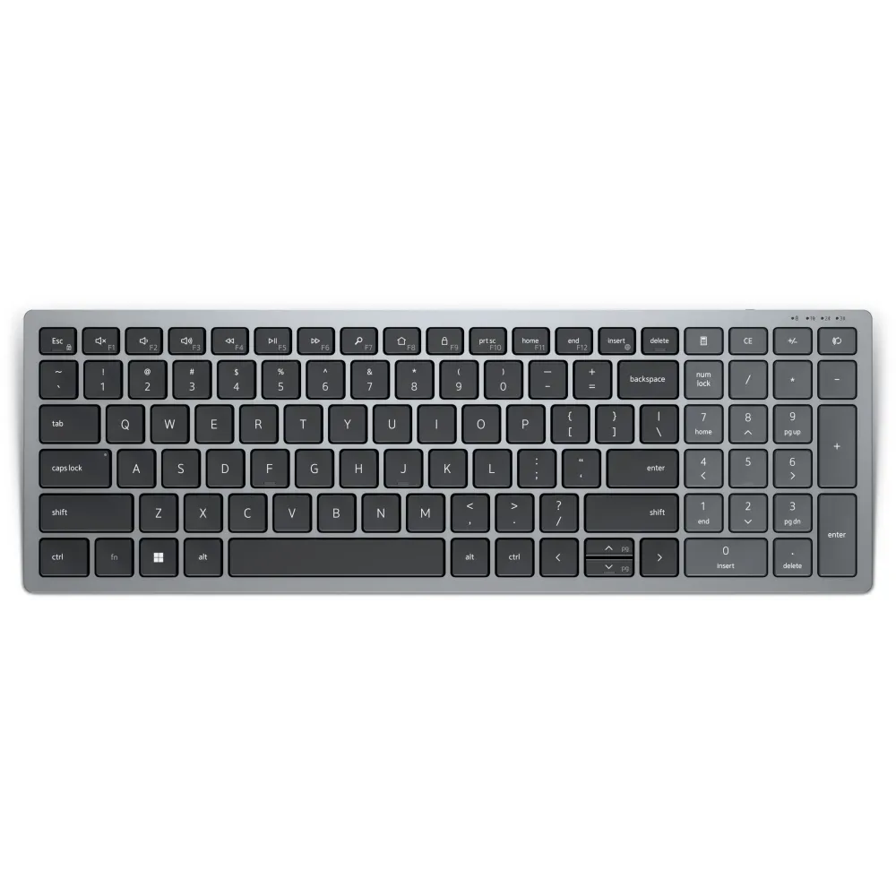 DELL KB740 tastaturi RF Wireless + Bluetooth QWERTY US Internațional Gri, Negru Dell - 1