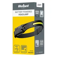 Lanterna frunte  led + cob 3w + 5w rebel Rebel - 1