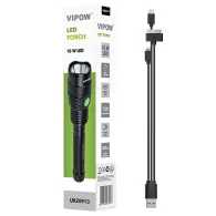 Lanterna aluminiu led 10w 3.7v 4ah powerbank Vipow - 1