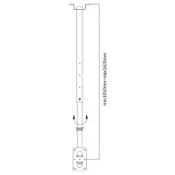 Suport lcd prindere plafon Cabletech - 1