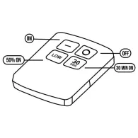 Set 6 lampi led cu telecomanda mce0165  - 1