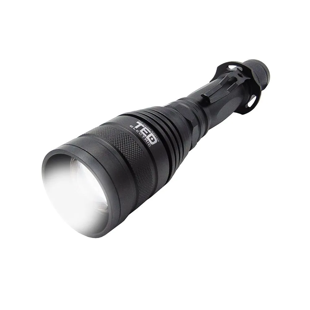 Lanterna 12w aluminiu cu acumulator 2x 18650 TED Electric - 1