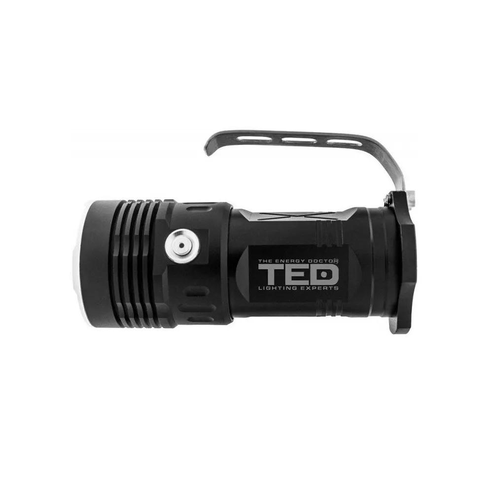 Lanterna 10w aluminiu cu acumulator 4x 18650 TED Electric - 1