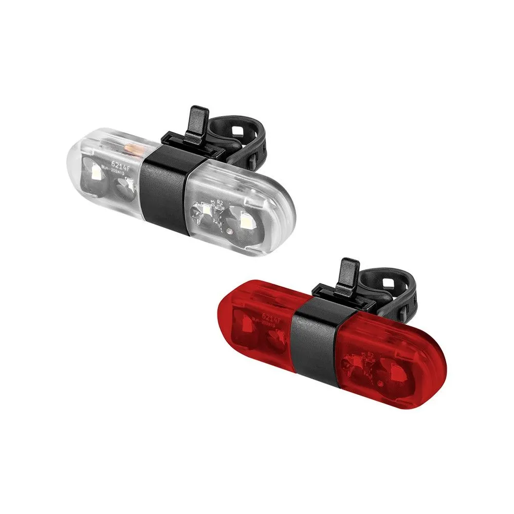 Set iluminat bicicleta fata spate usb Rebel - 1