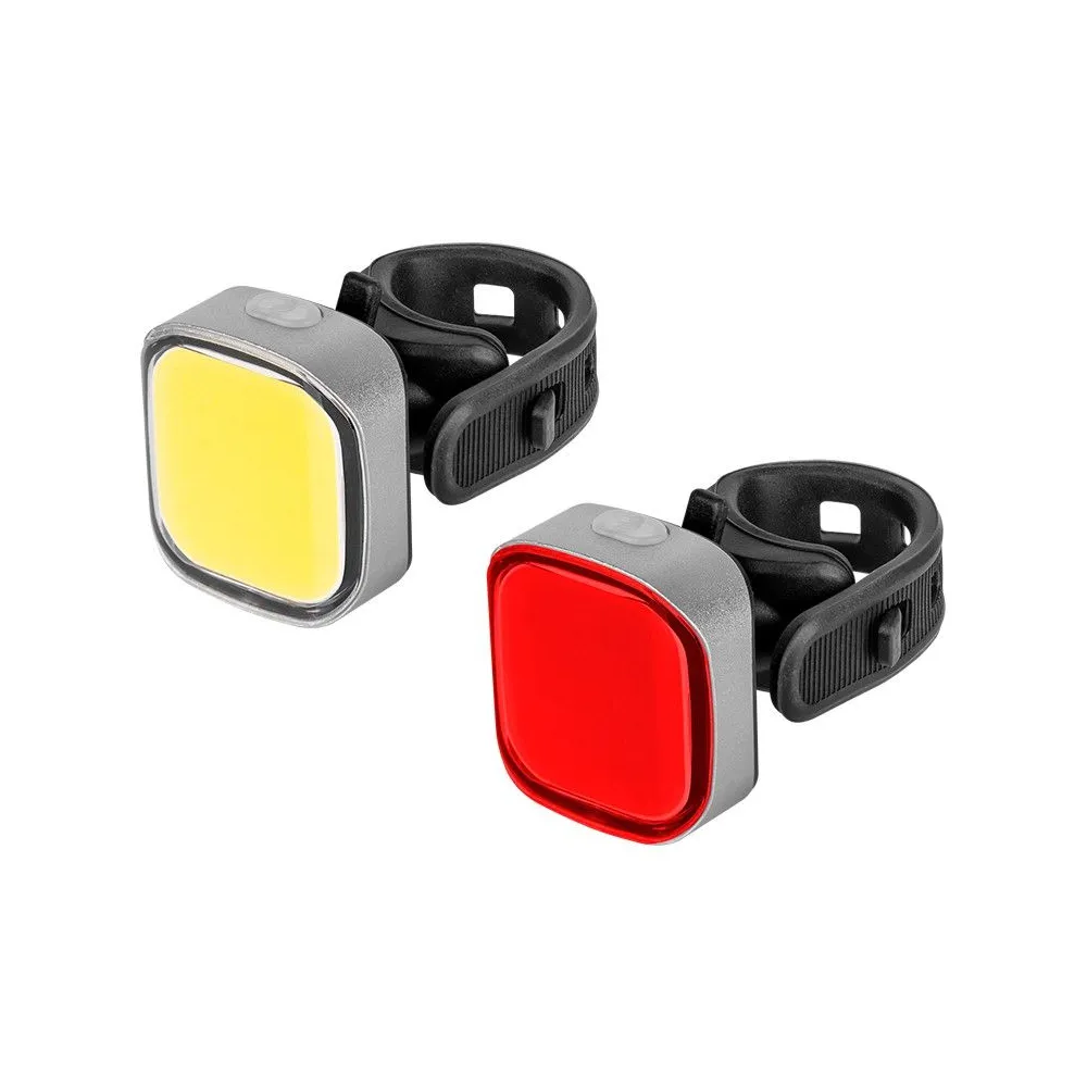 Set iluminat bicicleta fata spate usb Rebel - 1