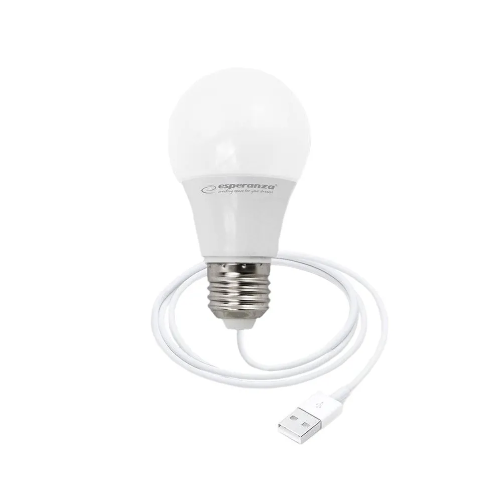 Bec led e27 5w cu usb esperanza Esperanza - 1