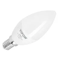 Bec led lumanare 6w e14 6500k 230v Vipow - 1