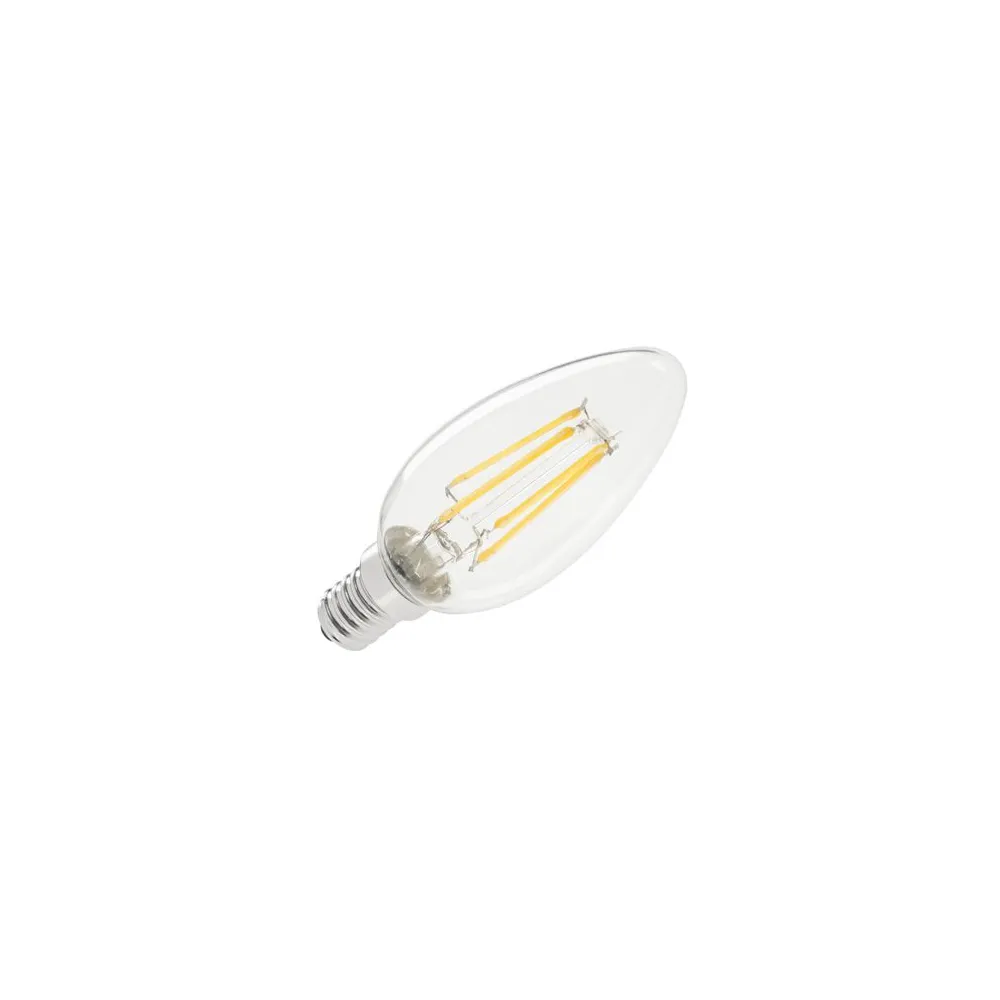 Bec led (filament) lumanare 4w e14 3000k Vipow - 1
