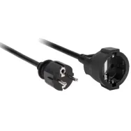 Cablu prelungitor electric negru 3x1.5 3m  - 1