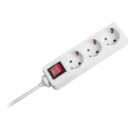 Prelungitor alb 3 posturi 5m (3x1.0mm)+intr Kemot - 1