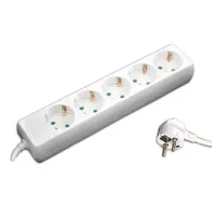 Prelungitor alb 5 posturi 5m (3x1.0mm) Kemot - 1