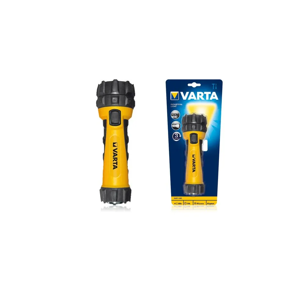 Varta Industrial Light 2D Negru, Galben Lanternă de mână LED Varta - 1
