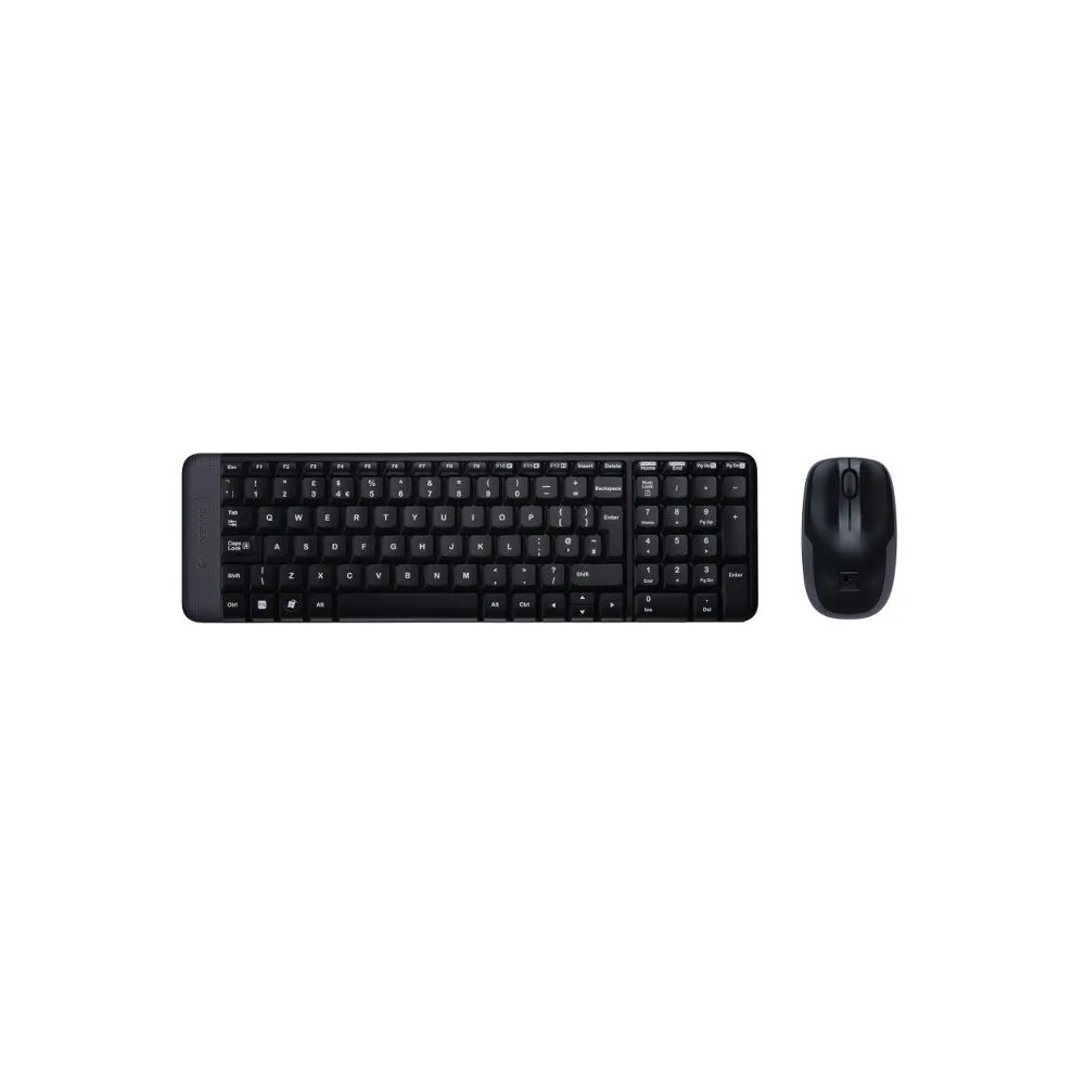 Logitech Wireless Combo MK220 tastaturi RF fără fir QWERTY Englez Mouse inclus Negru Logitech - 1