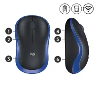 Logitech M185 mouse-uri Ambidextru RF fără fir Optice 1000 DPI