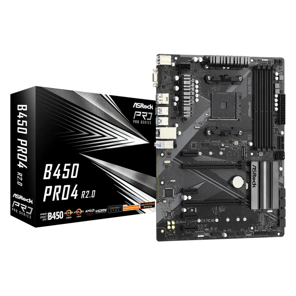 Placa de baza Asrock B450 PRO4 R2.0 Asrock - 1