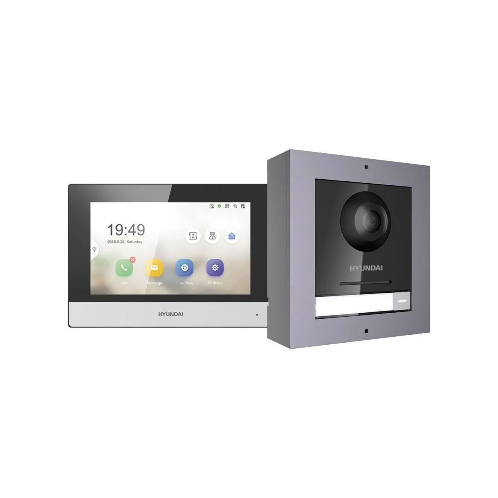 Kit videointercom ip hikvision ds-kis602 componenta kit: 1 x post Hikvision - 1