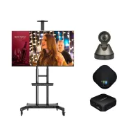 Solutie videoconferinta all in one cu stand mobil si display lg led 75 Lg - 1