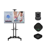 Solutie videoconferinta all in one cu stand mobil si display lg led 65 Lg - 1