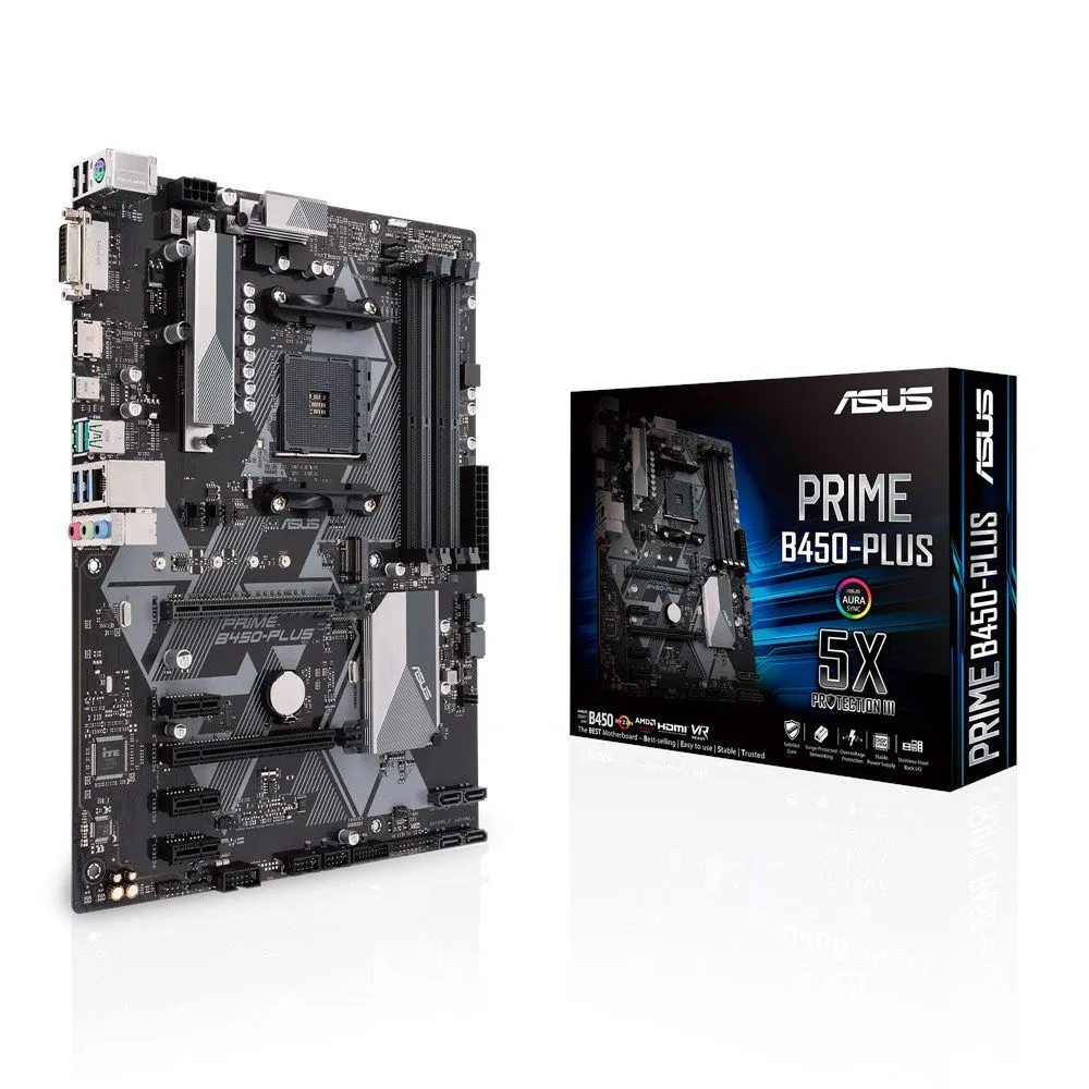 ASUS PRIME B450-PLUS AMD B450 Mufă AM4 ATX Asus - 1