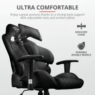 Scaun trust gxt 707 resto gaming chair - black  specifications Trust - 1