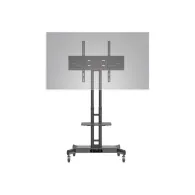 HAGOR HP Twin Stand HD - cart - for flat panel / AV System / camera - black Hagor - 1